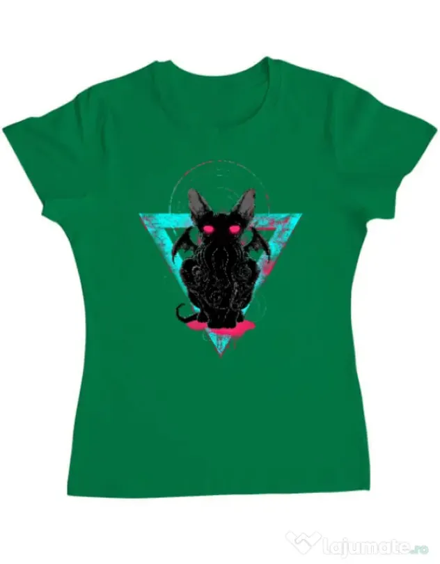 Tricou ADLER dama Cathulhu Verde mediu