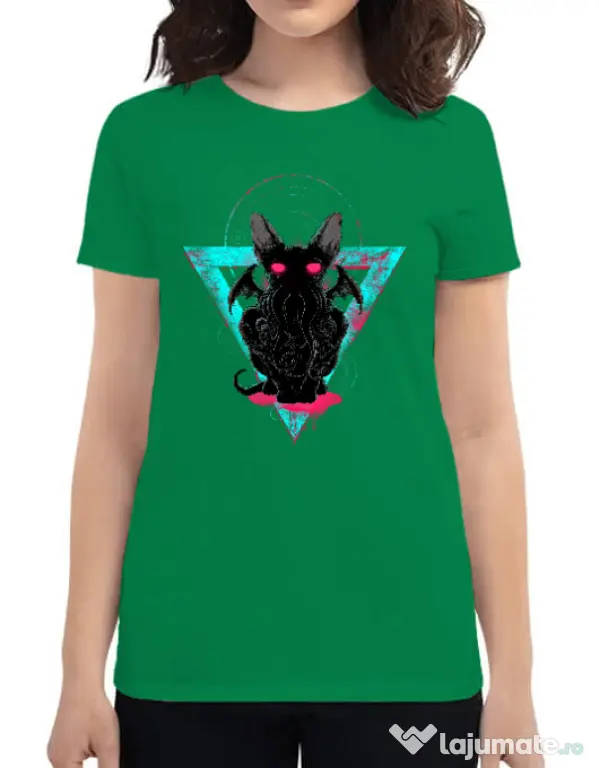 Tricou ADLER dama Cathulhu Verde mediu