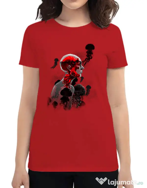 Tricou ADLER dama Control Rosu