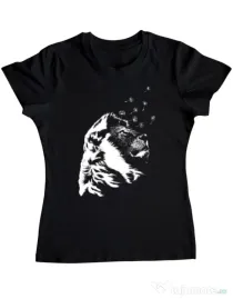 Tricou ADLER dama Dande lion Negru