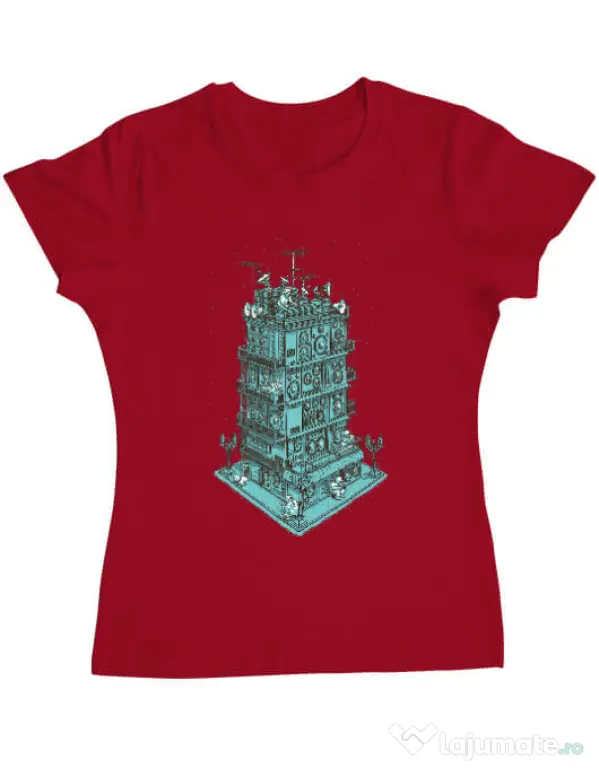 Tricou ADLER dama Sound zone Rosu