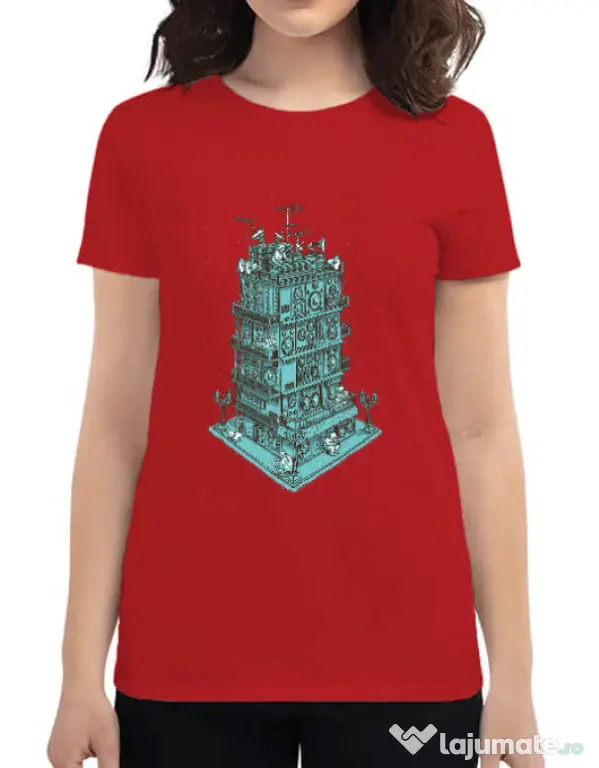 Tricou ADLER dama Sound zone Rosu