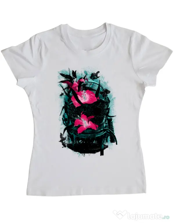 Tricou ADLER dama The last of us Alb