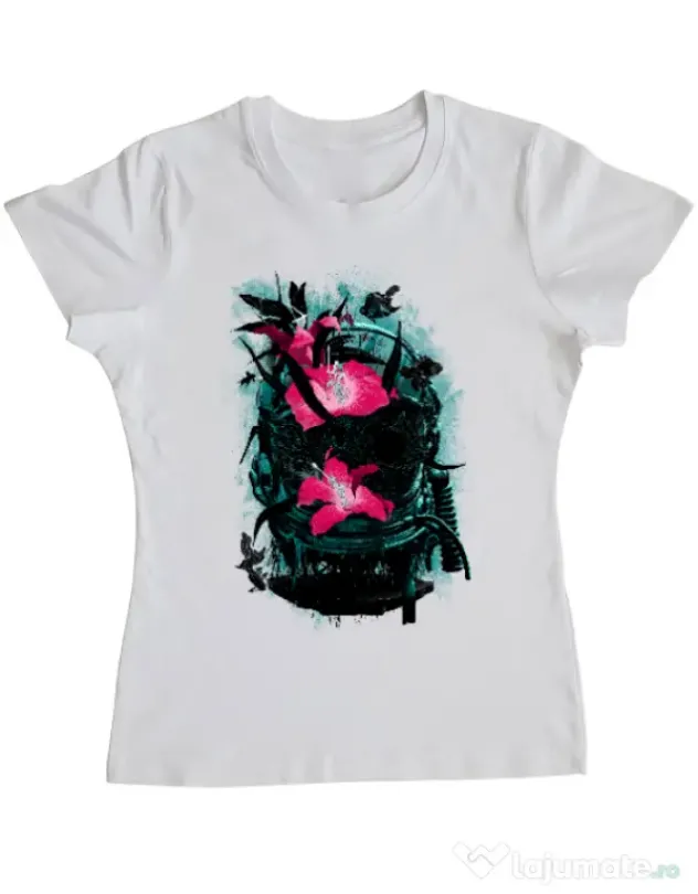 Tricou ADLER dama The last of us Alb