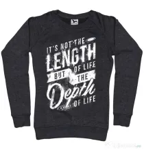 Bluza ADLER dama Depth of life Negru melanj