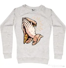 Bluza ADLER dama Pray for pizza Migdala melanj