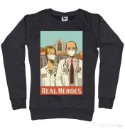 Bluza ADLER dama Real heroes Negru melanj