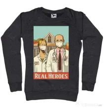 Bluza ADLER dama Real heroes Negru melanj