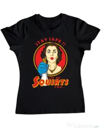 Tricou ADLER dama Squirts Negru