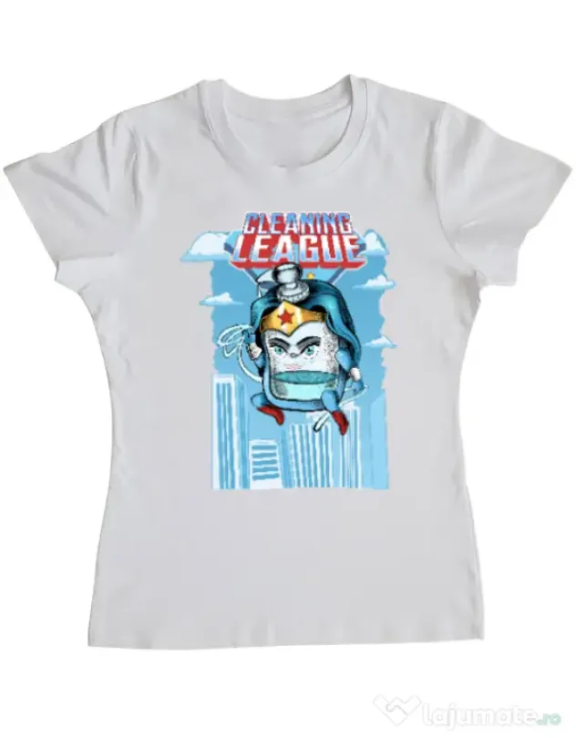 Tricou ADLER dama Cleaning league gel Alb