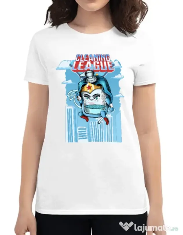 Tricou ADLER dama Cleaning league gel Alb