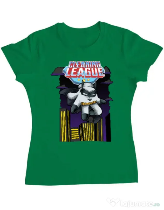 Tricou ADLER dama Cleaning league Glove Verde mediu