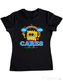 Tricou ADLER dama No one cares Negru