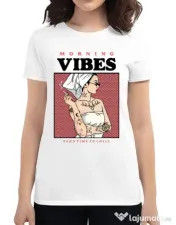 Tricou ADLER dama Morning vibes Alb