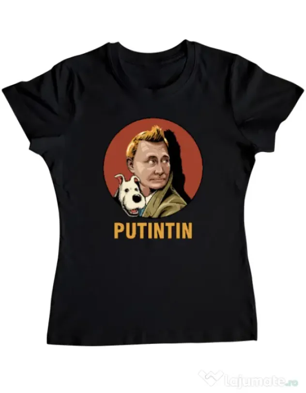 Tricou ADLER dama Putin Tin Negru
