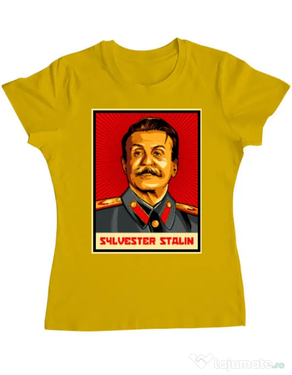 Tricou ADLER dama Sylvester Stalin Galben