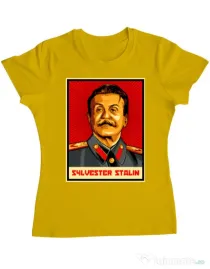 Tricou ADLER dama Sylvester Stalin Galben