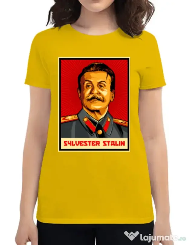 Tricou ADLER dama Sylvester Stalin Galben