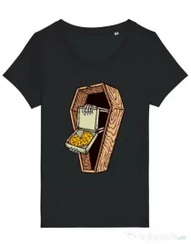 Tricou STANLEY STELLA dama Horror pizza Negru
