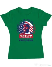 Tricou ADLER dama I like me Verde mediu