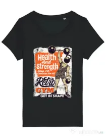 Tricou STANLEY STELLA dama Retro Gym Negru