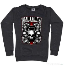 Bluza ADLER dama Pain today power tomorrow Negru melanj
