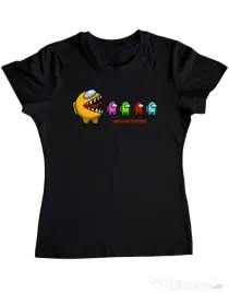 Tricou ADLER dama Impostor detected Negru