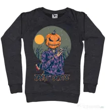 Bluza ADLER dama Treat or die Negru melanj