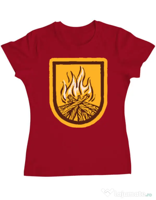 Tricou ADLER dama Bonfire Rosu