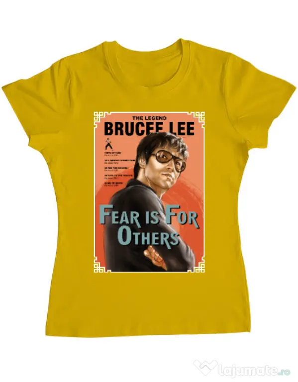 Tricou ADLER dama Fear is for others Galben