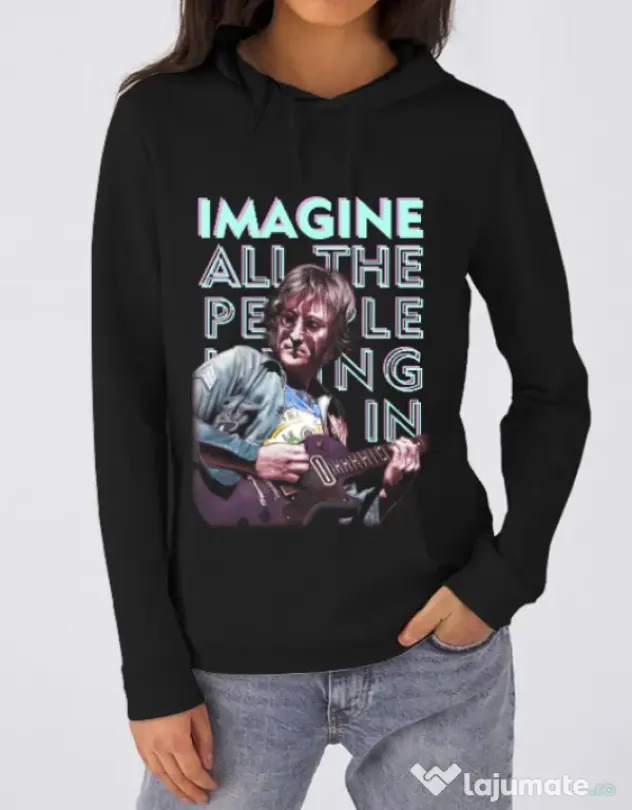Hoodie dama cu gluga Imagine Negru