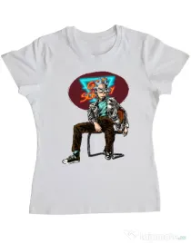 Tricou ADLER dama Sanchez Alb