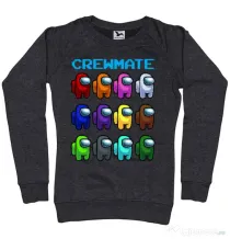 Bluza ADLER dama Crewmate Negru melanj