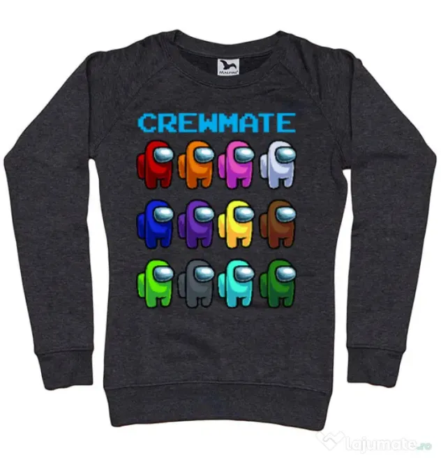 Bluza ADLER dama Crewmate Negru melanj