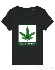 Tricou STANLEY STELLA dama Vegetarian Negru 