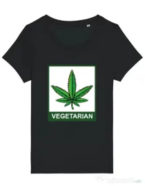 Tricou STANLEY STELLA dama Vegetarian Negru