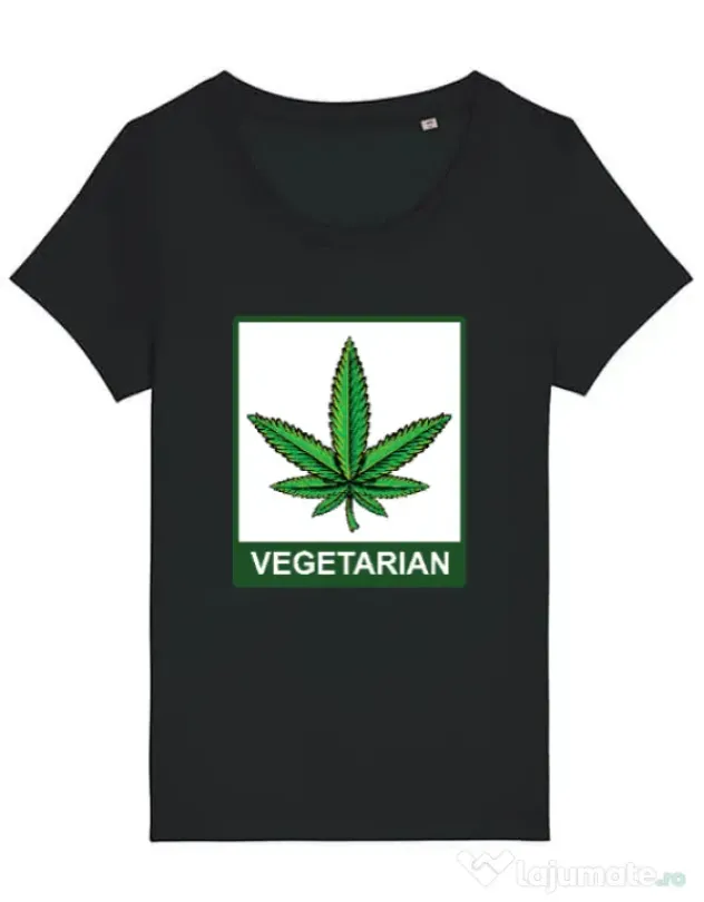 Tricou STANLEY STELLA dama Vegetarian Negru