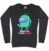 Bluza ADLER dama Trust me Negru melanj