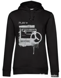Hoodie dama cu gluga Acid Mixtape 2.0 Negru