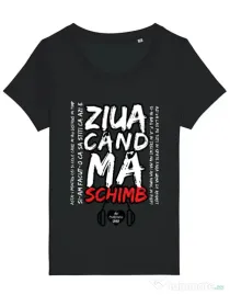 Tricou STANLEY STELLA dama ziua cand ma schimb Negru