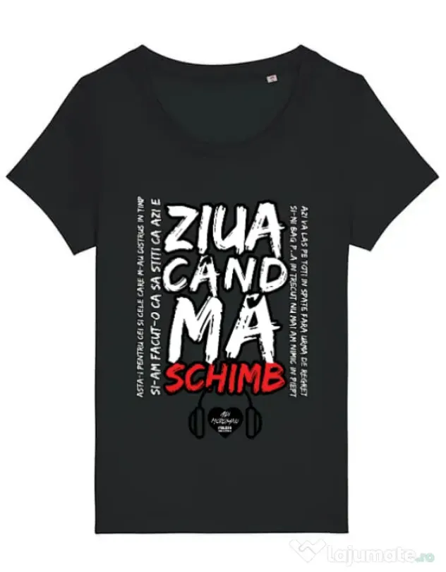 Tricou STANLEY STELLA dama ziua cand ma schimb Negru