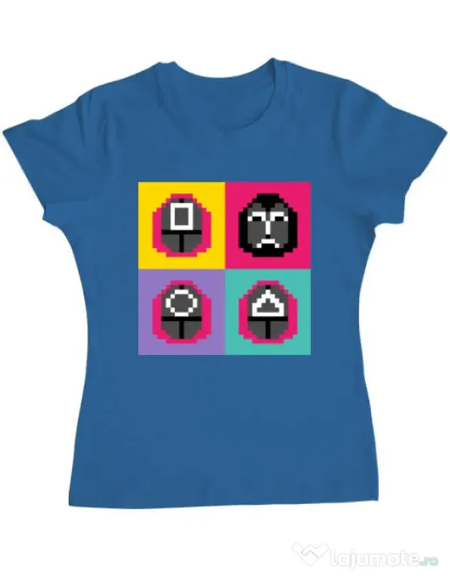 Tricou personalizat dama Four guard Albastru azuriu