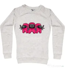 Bluza personalizata dama Squid Squad Migdala melanj