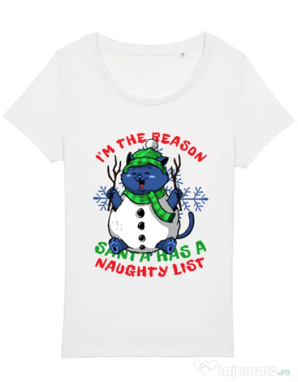 Tricou STANLEY STELLA dama Naughty List Alb