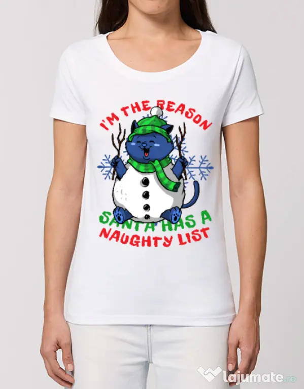 Tricou STANLEY STELLA dama Naughty List Alb