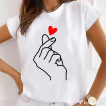 Tricou STANLEY STELLA dama Finger Snap Heart