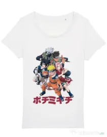 Tricou STANLEY STELLA dama Naruto Ninja Team Alb