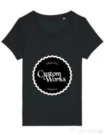 Tricou STANLEY STELLA dama Logo Custom Works Negru