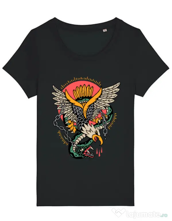Tricou STANLEY STELLA dama Tattoo Fighting Negru