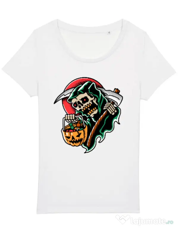 Tricou STANLEY STELLA dama It's Halloween Time Alb